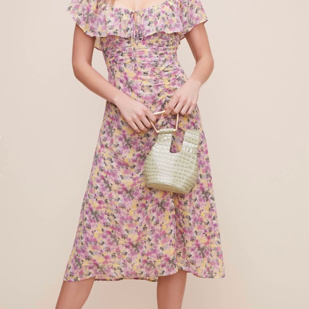 ASTR the label floral midi dress in small